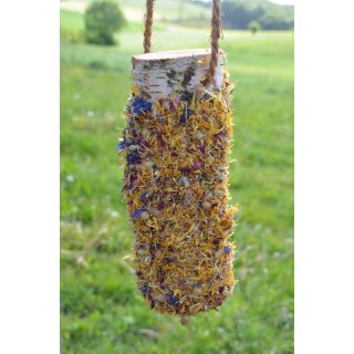 Knabberholz mit Blütenmix